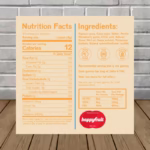 Happy Fruit - Strawberry Lifted Lemonade - Nutrition Facts