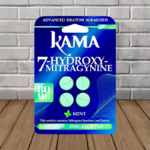 Kama 7-Hydroxy Mitragynine Chewable Tablets 80mg - Mint 4ct Single Blister Pack