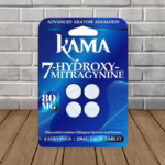 Kama 7-Hydroxy Mitragynine Chewable Tablets 80mg - Natural 4ct Single Blister Pack