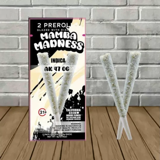 Mamba Madness THCa Diamond Glazed 2ct 4g - AK 47 OG -- Indica
