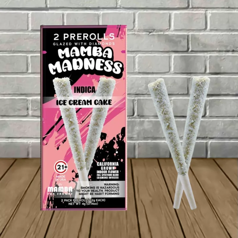 Mamba Madness THCa Diamond Glazed 2ct 4g - Ice Cream Cake -- Indica