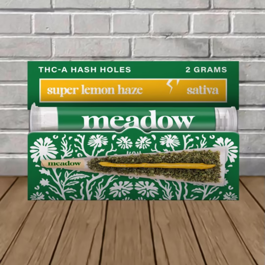 Meadow THCa Hash Holes 2g 1ct Super Lemon Haze -- Sativa