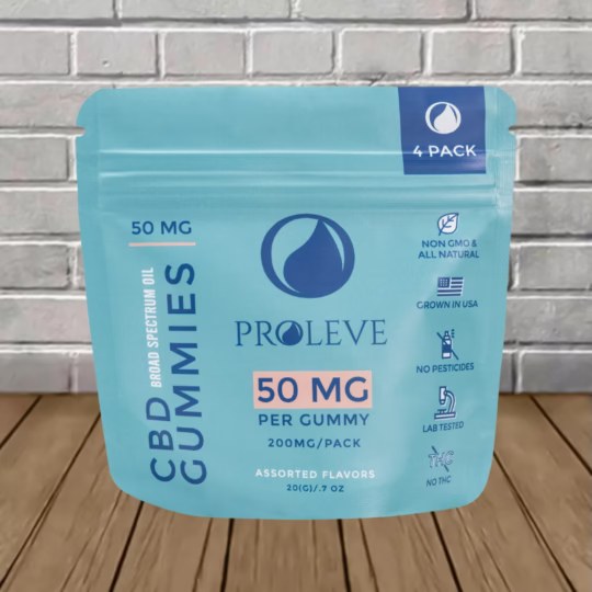 Proleve Broad Spectrum CBD Gummies 4 count -- 50mg