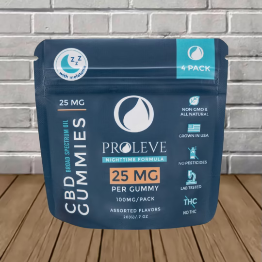 Proleve Broad Spectrum CBD PM Sleep Gummies 4 count -- 25mg