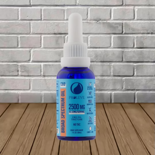 Proleve Broad Spectrum CBD Tincture 2500mg