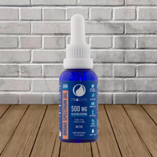 Proleve Broad Spectrum CBD Tincture 500mg