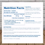 Proleve CBD Isolate Capsules 1500mg Nutrition Facts