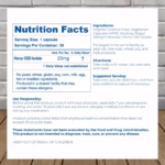 Proleve CBD Isolate Capsules 750mg Nutrition Facts