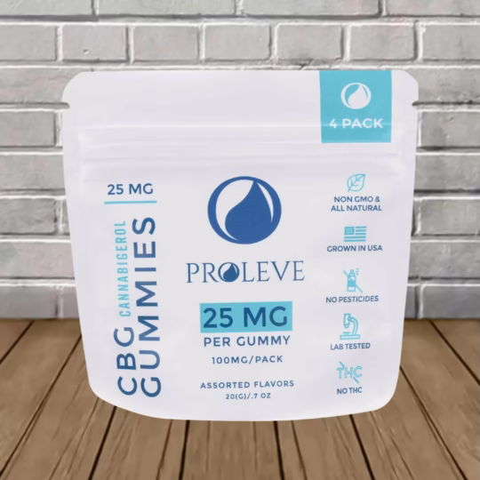 Proleve CBG Gummies 25mg - 4 count -- 25mg