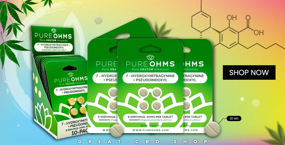 Pure Ohms 7-OH + Pseudo Chewable Extract Tablets 4ct