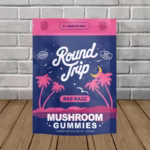 Round Trip Mushroom Gummies - Red Razz