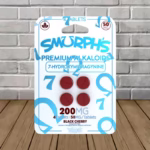 Smurph's 7-Hydroxymitragynine Kratom Extract Tablets 50mg - Black Cherry 4ct Single Blister Pack