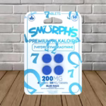 Smurph's 7-Hydroxymitragynine Kratom Extract Tablets 50mg - Blue Razz 4ct Single Blister Pack