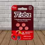 7Tabz 7-Hydroxymitragynine Max Potency Kratom Tablets 65mg -Berry 4ct Single Blister Pack
