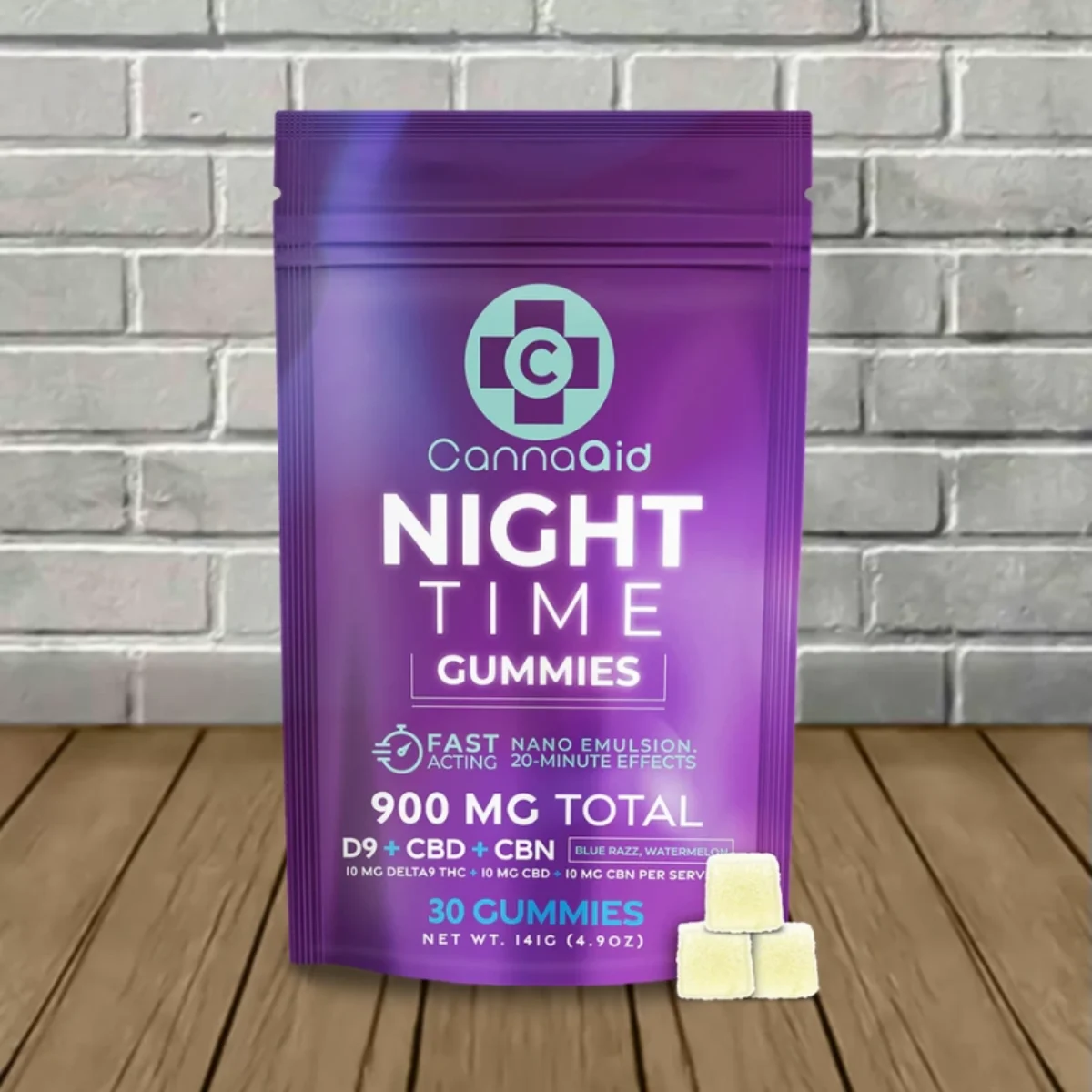 CannaAid Delta-9 + CBD + CBN Nighttime Gummies - Great CBD Shop