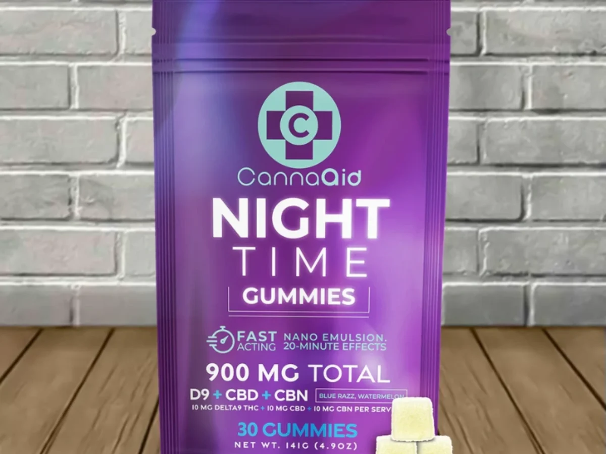 CannaAid Delta-9 + CBD + CBN Nighttime Gummies - Great CBD Shop