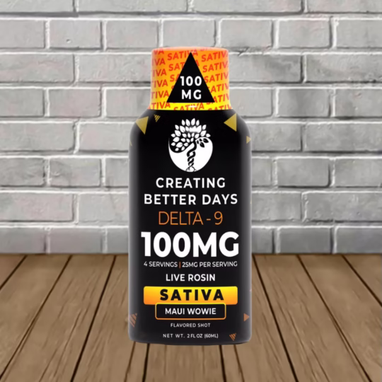 Creating Better Days Delta 9 - THC Nano Shot 100mg - Maui Wowie -- Sativa