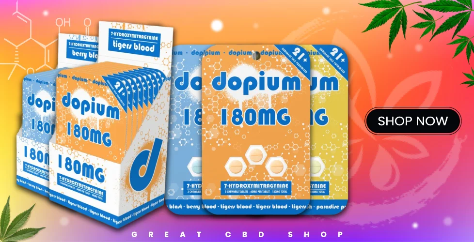 Dopium 7-Hydroxymitragynine Chewable Extract Tablets 180mg | 3ct