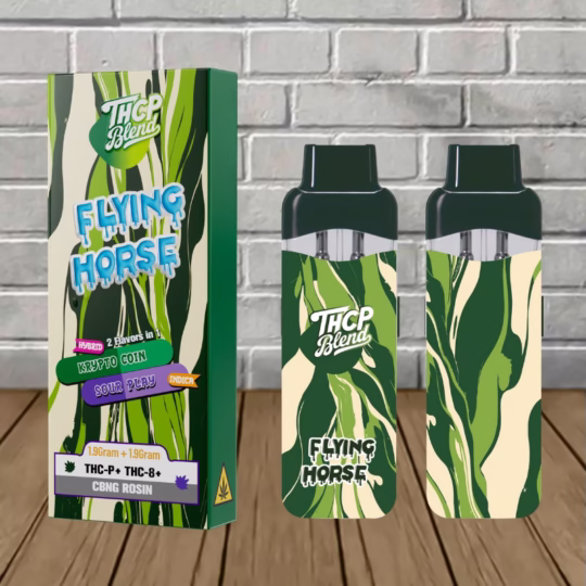 Flying Horse THCp Blend 3.8g Dual Flavor Disposable Vape - Krypto Coin - Sativa + Sour Play - Indica DISPOSABLE