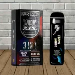 Flying Horse Wild-N-Black 3-in-1 THC Disposable 9g - Grape Gas -- Sativa + Heat OG -- Indica -- DISPOSABLE