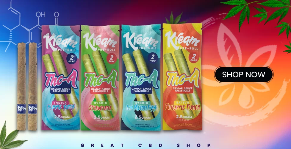 Kream Caviar Sauce Palm Leaf THCa Pre-rolls 5g