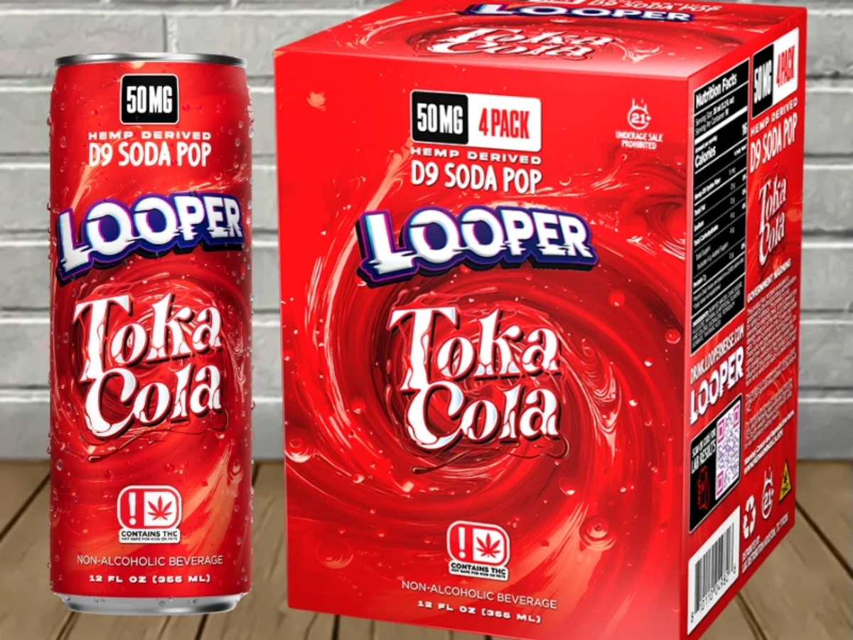 Looper Delta-9 Soda Pop 50mg - Great CBD Shop