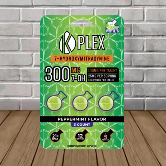 Prof Whyte's K Plex 7-Hydroxy 300mg - Peppermint 3ct Single Blister Pack