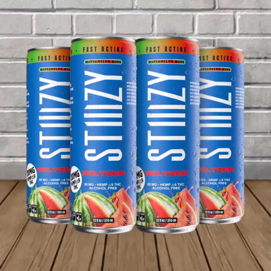 STIIIZY Hemp Seltzer 20mg - Watermelon Wave -- 4 pack -- 20mg