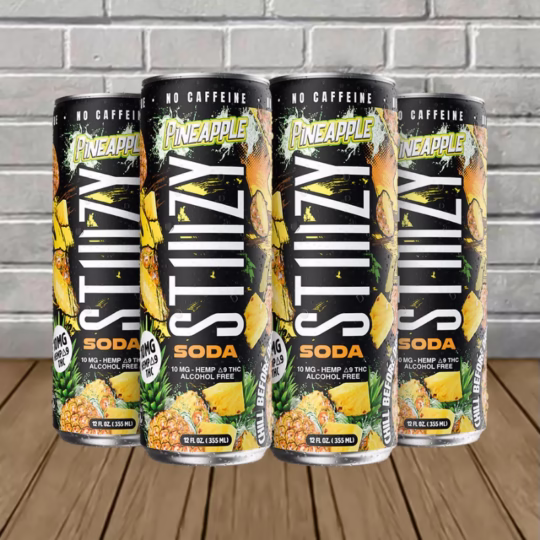 STIIIZY Hemp Soda 10mg - Pineapple -- 4 pack -- 10mg
