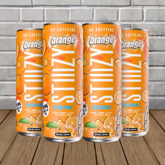 STIIIZY Hemp Soda 20mg - Orange -- 4 pack -- 20mg