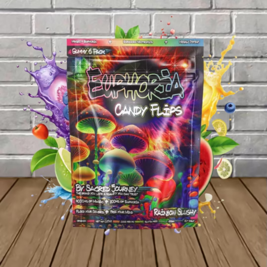 Sacred Journey Euphoria Candy Flips 4200mg 6 pack - Rainbow Slushy
