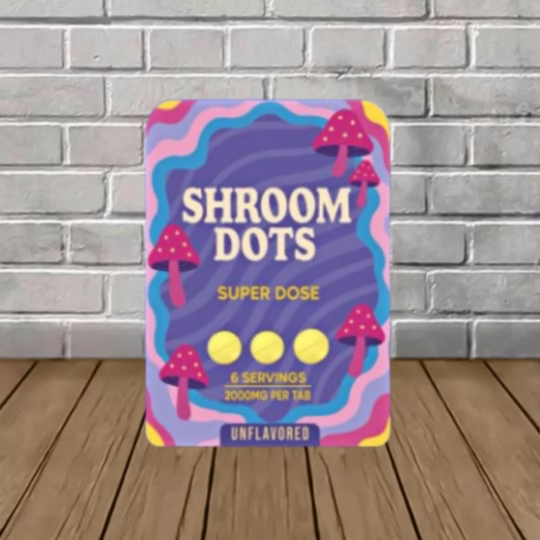 Shroom Dots Super Dose 2000mg 6 pack - Unflavored