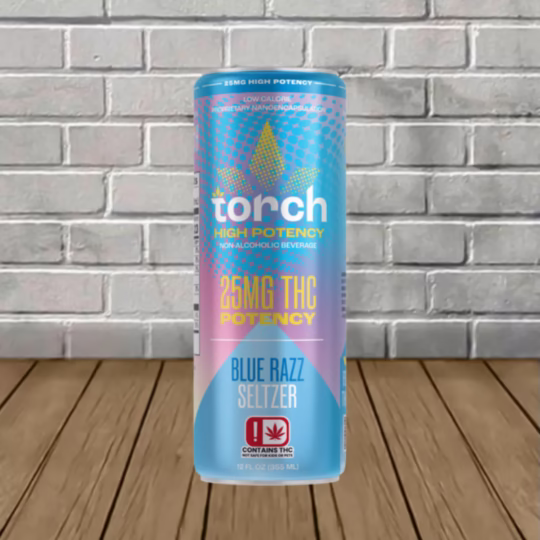 Torch High Potency 25mg THC Seltzer - Blue Razz -- Single Can
