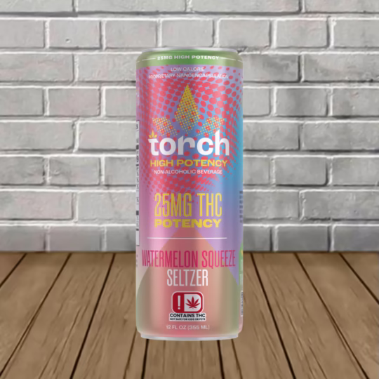 Torch High Potency 25mg THC Seltzer - Watermelon Squeeze -- Single Can