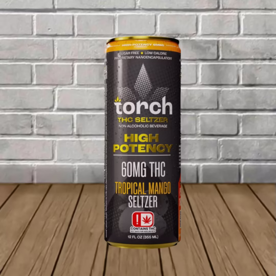 Torch High Potency 60mg THC Seltzer - Tropical Mango -- Single Can