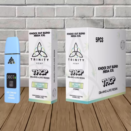 Trinity Mega THCp - D8 - HHC XXL 3.5g Disposable - Ice Cream Cake -- Indica -- DISPOSABLE
