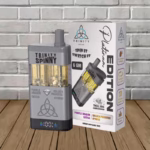 Trinity Spinny Platinum Edition THCa, HHC Liquid Diamond Editon 6g Disposable - Purple Dragon - Sativa -- Golden Paradise - Hybrid -- DISPOSABLE