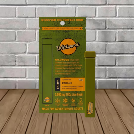 Wildwood THCa Liquid Diamond Live Resin 2g Disposable - Astral Zen -- Sativa -- DISPOSABLE