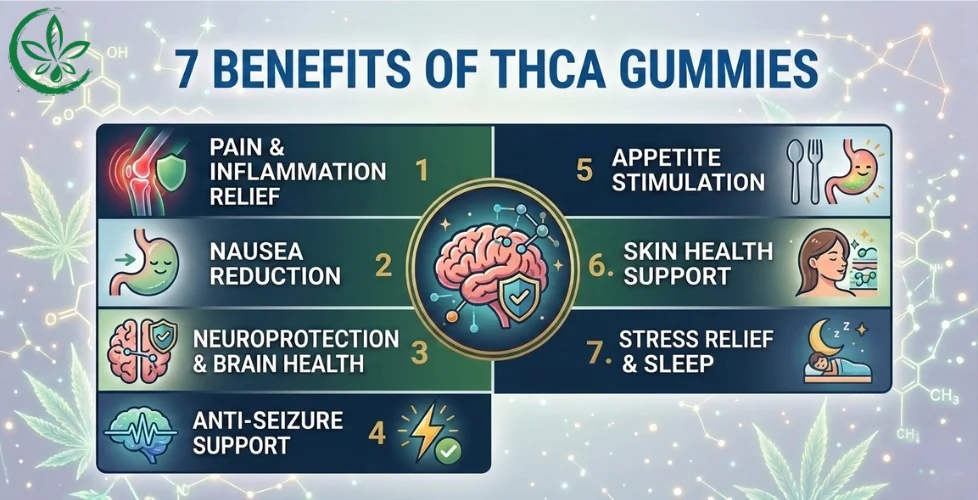 Top 7 Benefits of THCa Gummies for Everyday Wellness