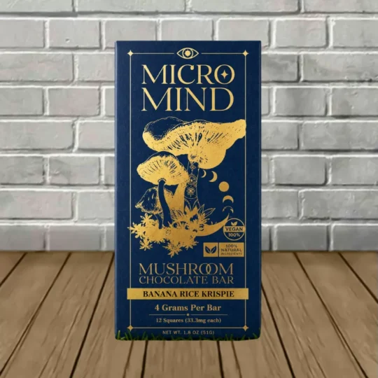 Micro Mind Mushroom Chocolate Bar 4g - Banana Rice Krispie
