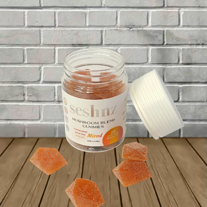Seshnz Mushroom Blend Jar Gummies 10,000mg-Mixed