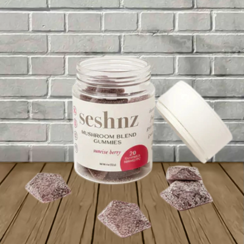 Seshnz Mushroom Blend Jar Gummies 10,000mg-Sunrise Berry