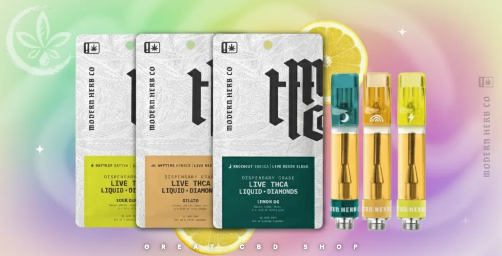 Modern Herb THCa Live Resin Liquid Diamond Cartridge 1g