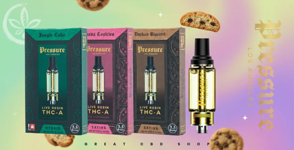 Pressure LA Live Resin THCa Vape Cartridge 3.5g