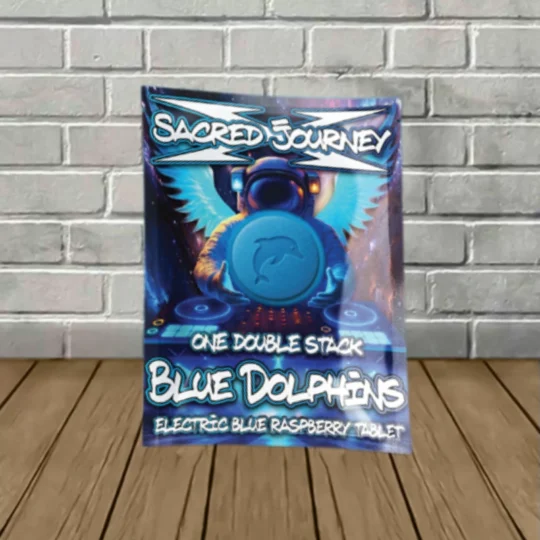 Sacred Journey Euphoric Hippyflip Tablets 2750mg-Blue Dolphins -- Electric Blue Raspberry