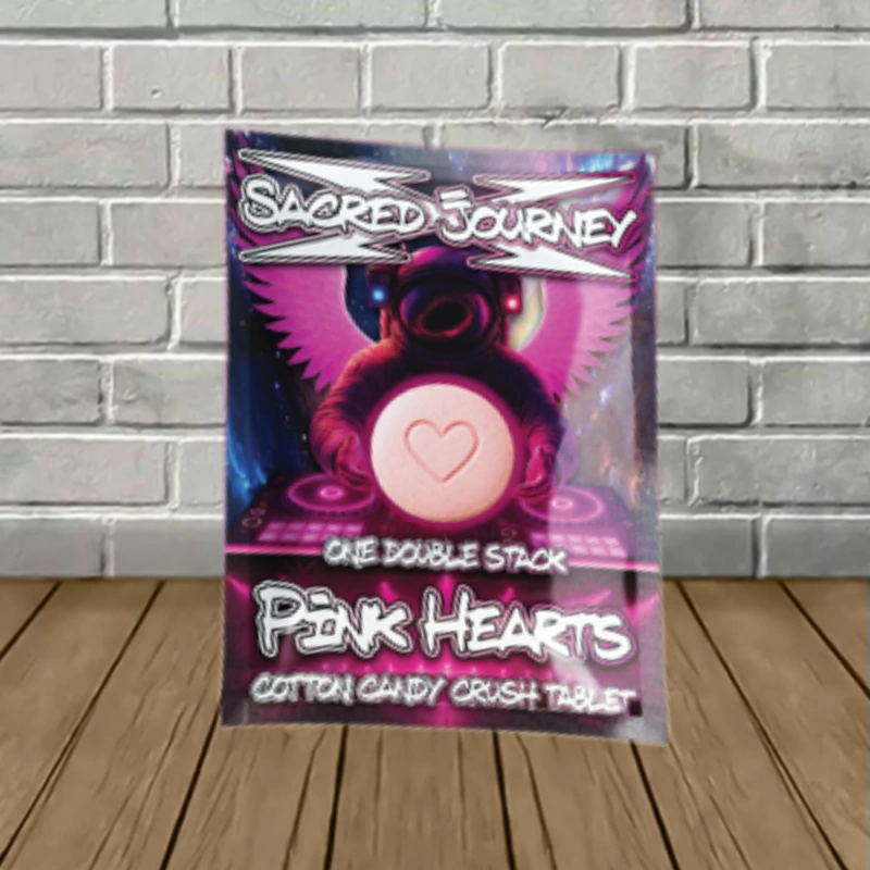 Sacred Journey Euphoric Hippyflip Tablets 2750mg-Pink Hearts -- Cotton Candy Crush