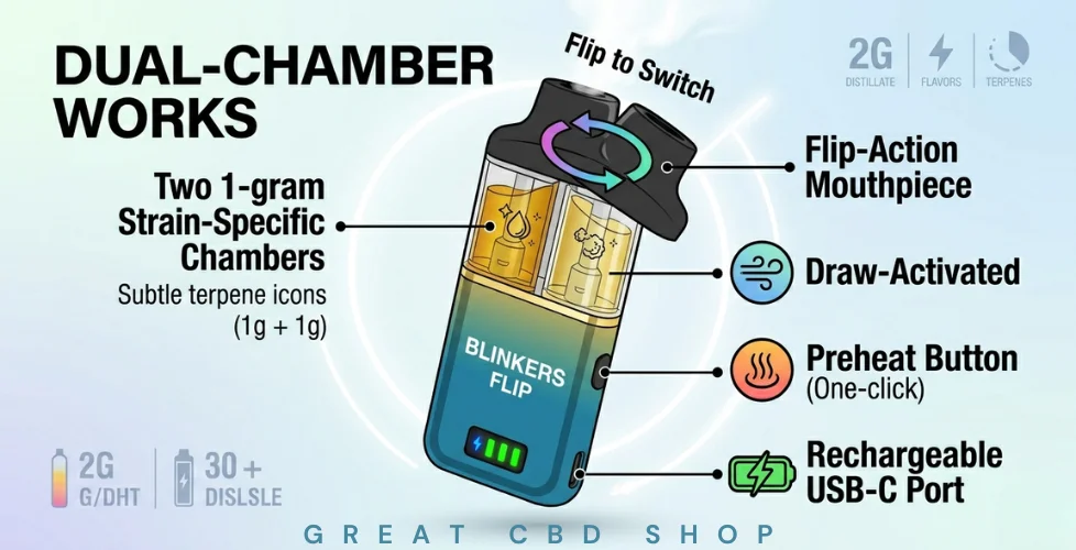 How the Blinkers Flip Dual-Chamber Works