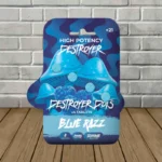Destroyer Dots High-Potency Mushroom Tablets 12000mg - Blue Razz -- 4ct Blister Pack