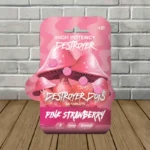 Destroyer Dots High-Potency Mushroom Tablets 12000mg - Pink Strawberry -- 4ct Blister Pack