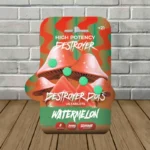 Destroyer Dots High-Potency Mushroom Tablets 12000mg - Watermelon -- 4ct Blister Pack